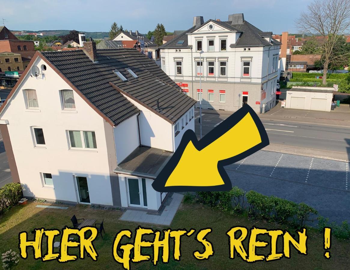 W1 - Kontaktloser 24H Check In, W-Lan, Netflix, Parkplatz, Kueche, Boxspring-Bett Bückeburg エクステリア 写真